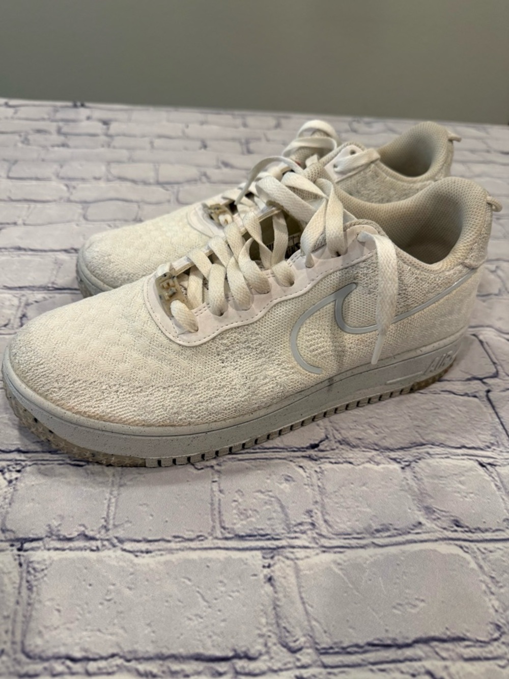 Nike Off-White Crater FlyKnit Next Nature Low-Top Air Force 1’s | Size 10